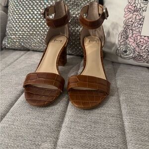 Marc Fisher Brown Leather Sandals